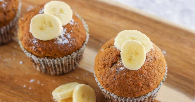 Bolos: Bolinho de Banana Fofinho Fácil