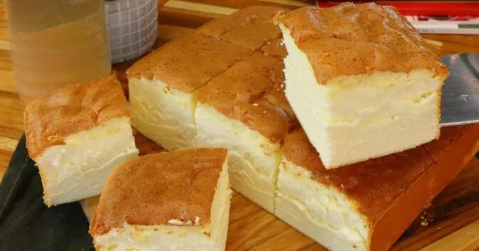 Bolos: Bolo de Amido de Milho com Leite Condensado