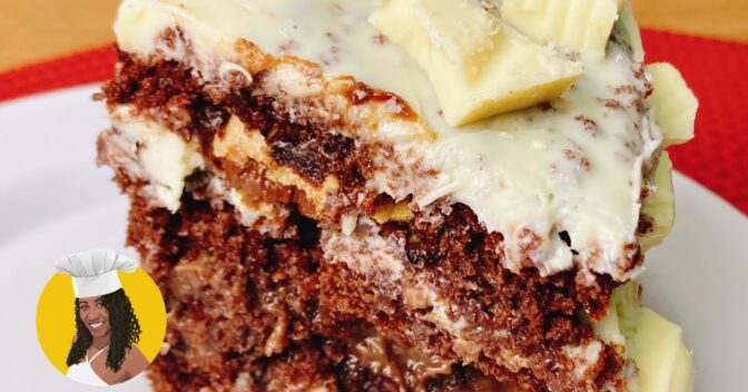 Bolos: Bolo de Nutella com Chocolate Branco Irresistível