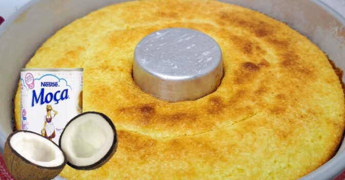 Bolos: Bolo de coco com leite condensado sem trigo e sem óleo – fácil e delicioso