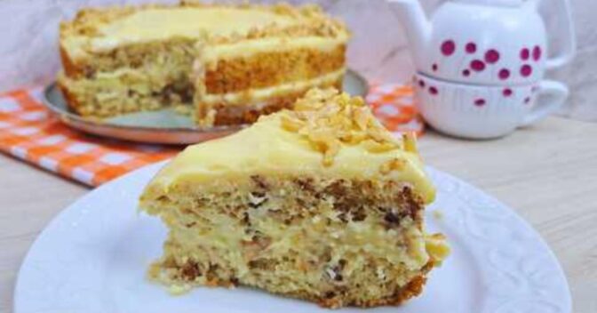 Bolos: O Melhor Bolo de Nozes com Recheio Cremoso – Receita Completa