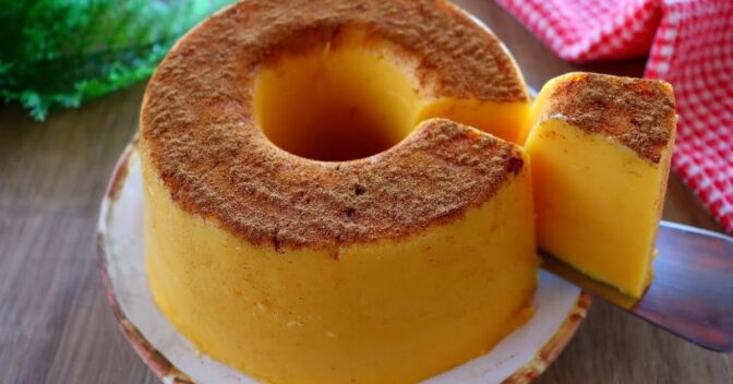 Sobremesas: Curau de Corte com Milho de Latinha
