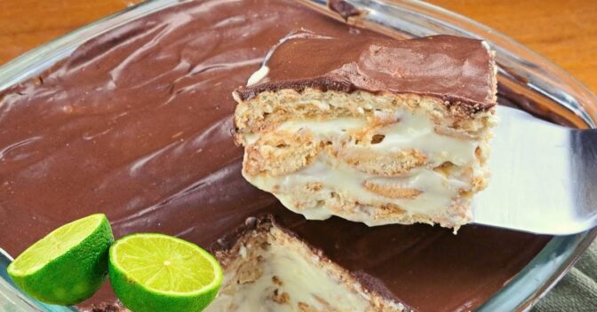 Sobremesas: Esse pavê de limão com chocolate é fácil e fica pronto em minutos – veja a receita