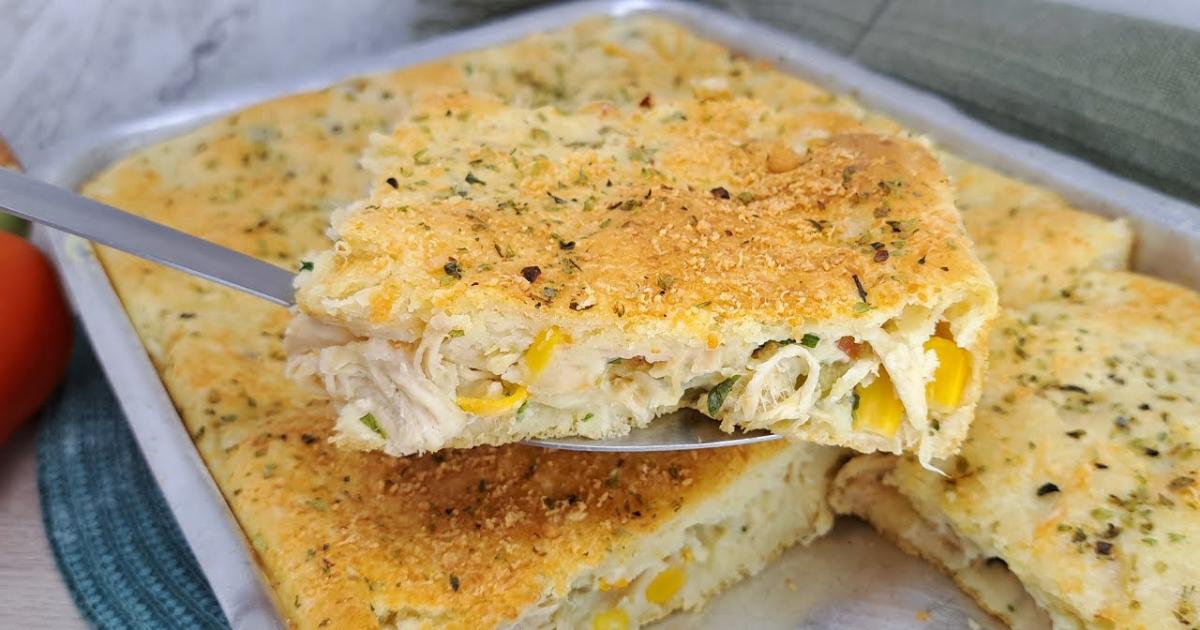 Torta de frango de liquidificador super fácil e fofinha! Receita prática para qualquer ocasião....