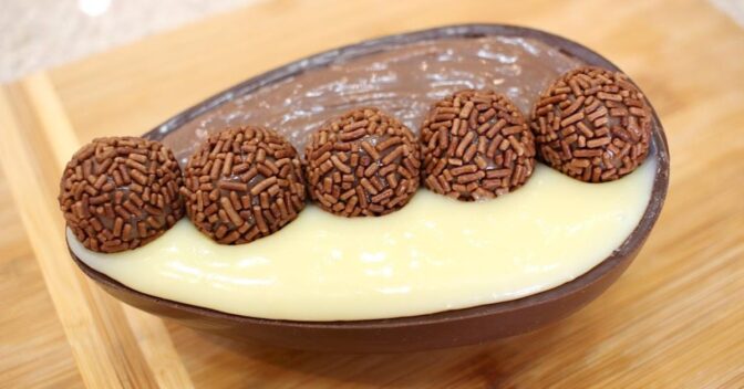 Páscoa: Aprenda a Fazer Ovo de Páscoa com Casca Crocante e Recheio Cremoso de Brigadeiro