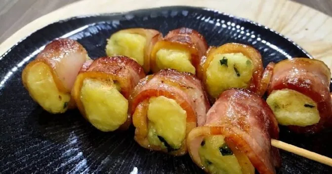 Carnes: Medalhão de Mandioca com Bacon Fácil e Saboroso