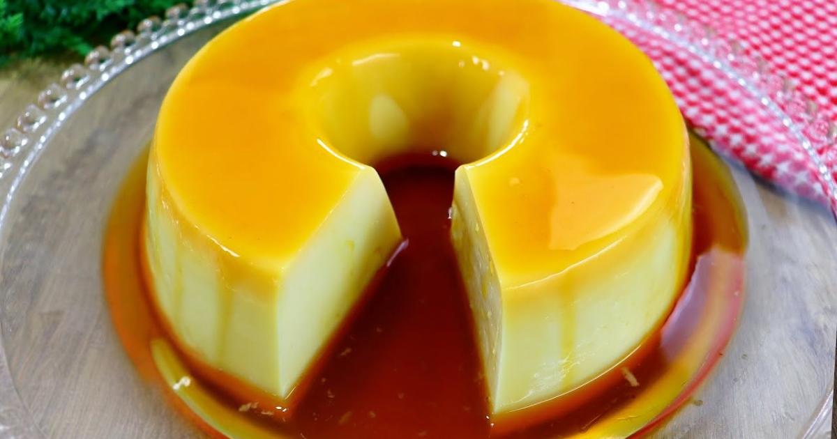 Pudim de limão simples, sem forno e feito à mão....