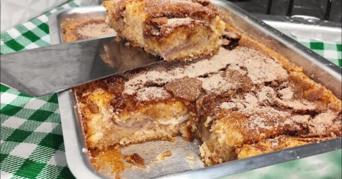 Bolos: Bolo de Banana Recheado no Forno