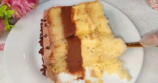 Bolos: Essa Receita de Bolo Gelado com Mousse de Maracujá e Chocolate Vai Te Surpreender