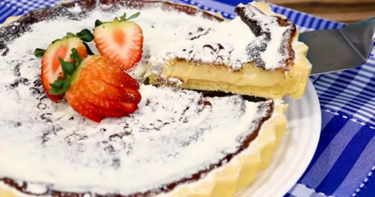 Torta cremosa de doce de leite, feita só com 3 ingredientes....