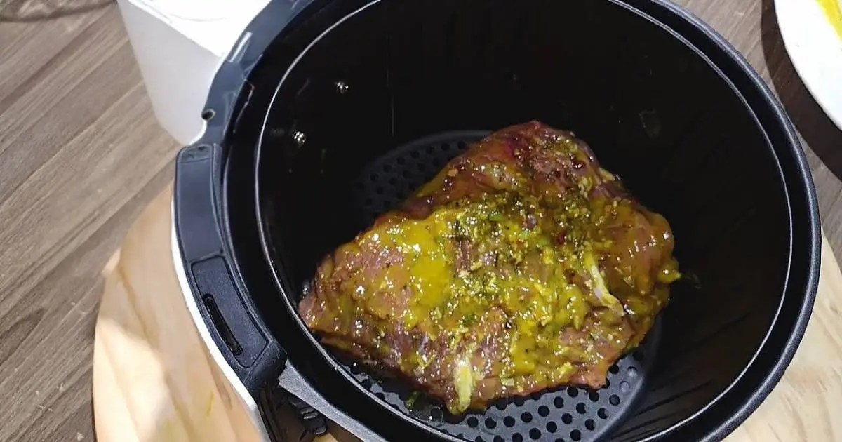 A Fraldinha na AirFryer com Mostarda Suculenta é prática, saborosa e perfeita para quem quer...
