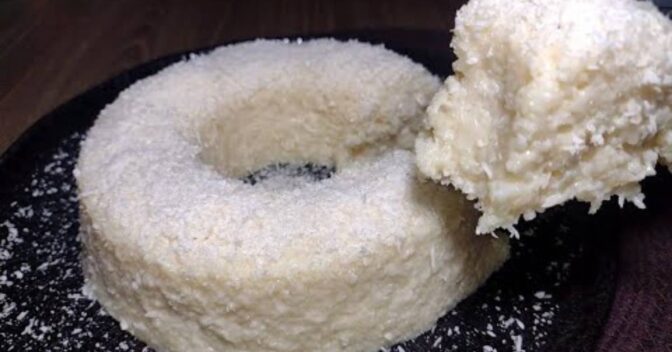 Pudim: Pudim cremoso de tapioca sem ovos
