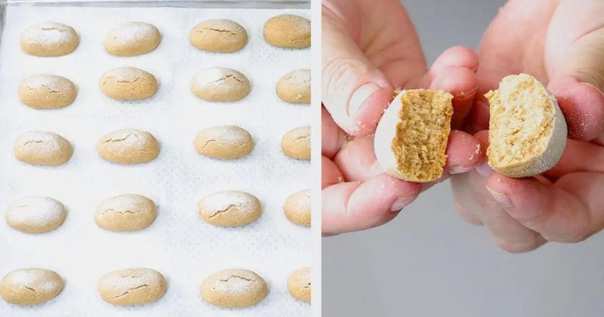 Um biscoito amanteigado, fácil de fazer e com sabor marcante de amendoim....