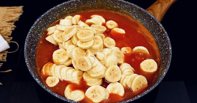Doces: Banana Caramelada Cremosa Muito Irresistível