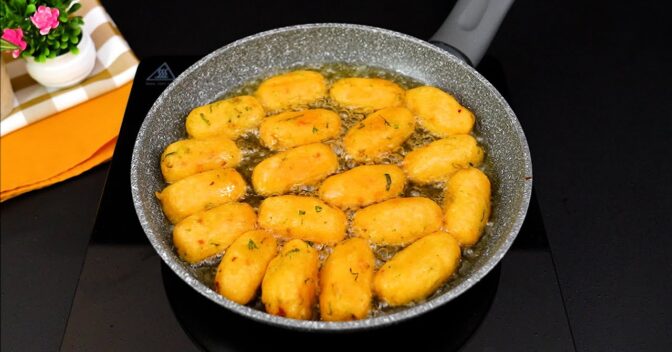 Lanche: Bolinho de Batata Crocante com Toque Especial