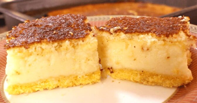 Bolos: Bolo de Fubá Cremoso com Queijo Parmesão