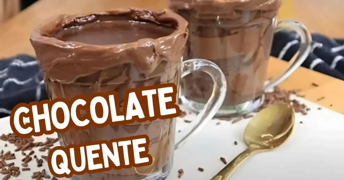 Chocolate quente com Nutella cremoso, sem amido e pronto rapidinho....