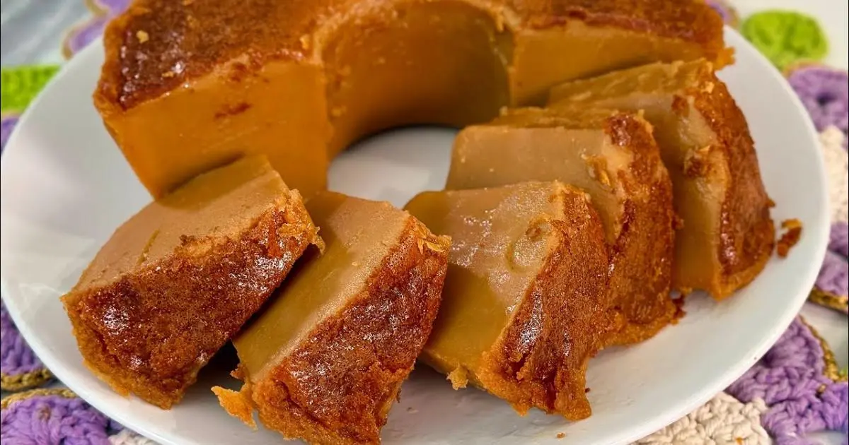 Bolo pega marido com doce de leite, cremoso, fácil e feito no liquidificador...