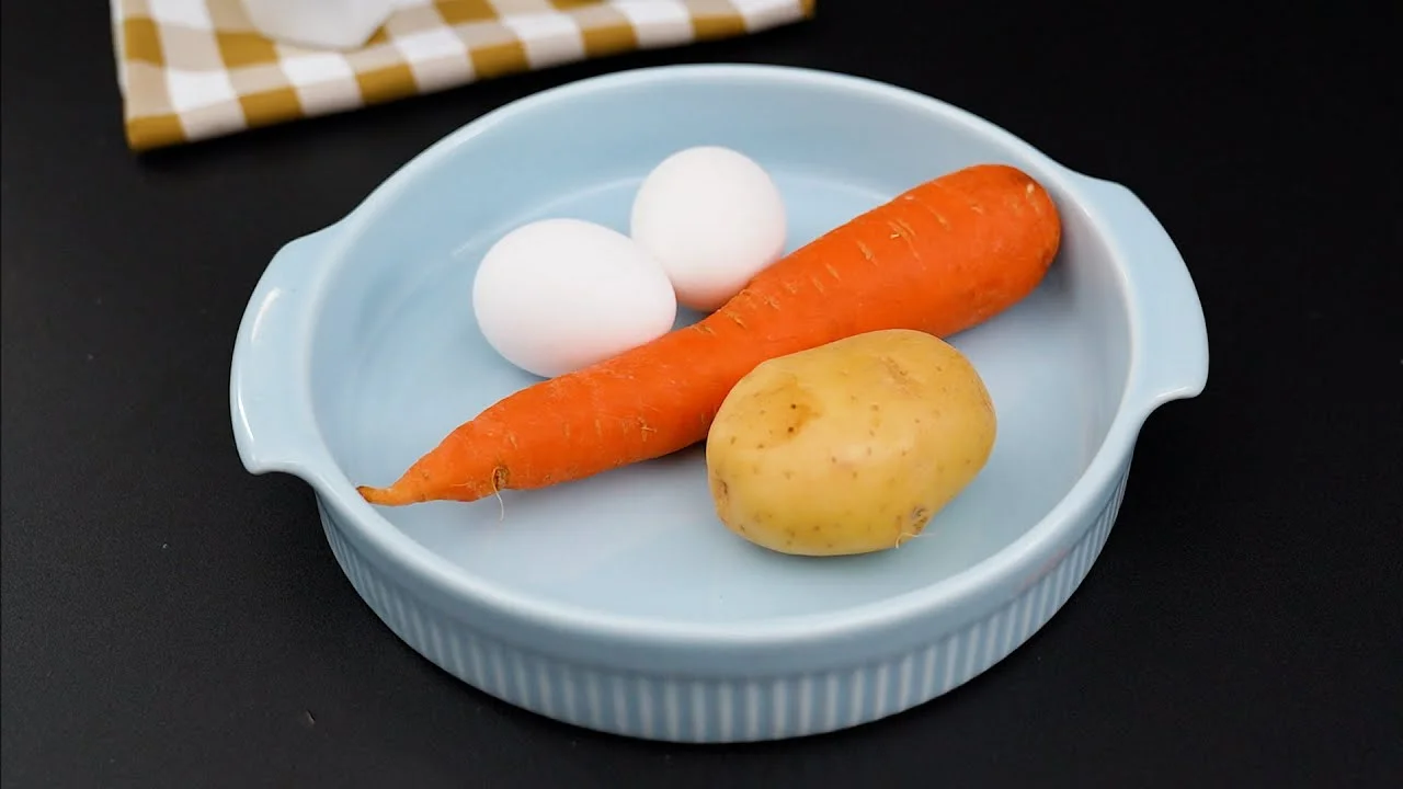 Lanche Saudável com Cenoura e Batata é uma receita prática e nutritiva para o dia...