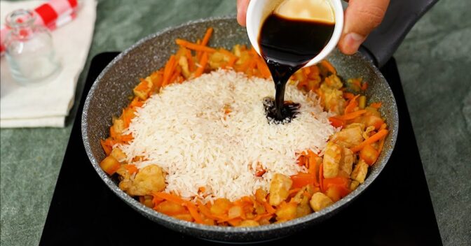 Carnes: Lombo com Arroz Cremoso e Colorido na Panela