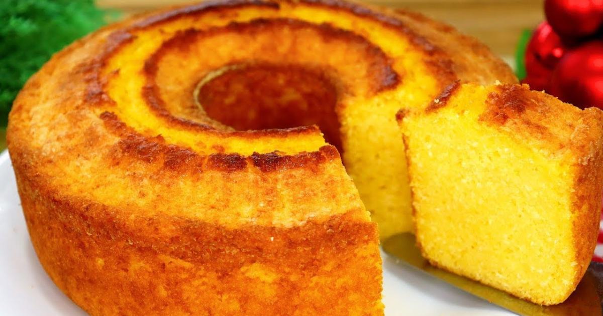 O segredo do bolo de fubá grandão