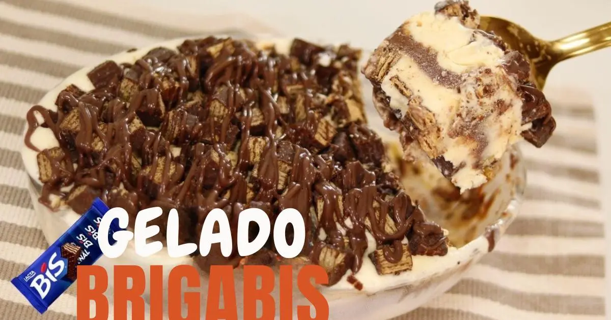 Sobremesa gelada com Bis, brigadeiro e sorvete....