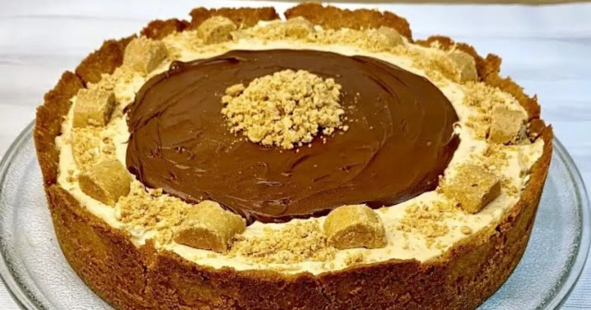 Torta fácil com paçoca e Nutella, cremosa e perfeita pra festa junina....
