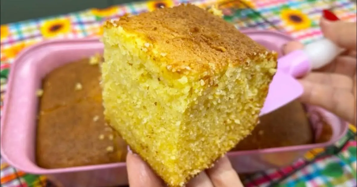 Receita rápida de bolo de cuscuz sem farinha de trigo....