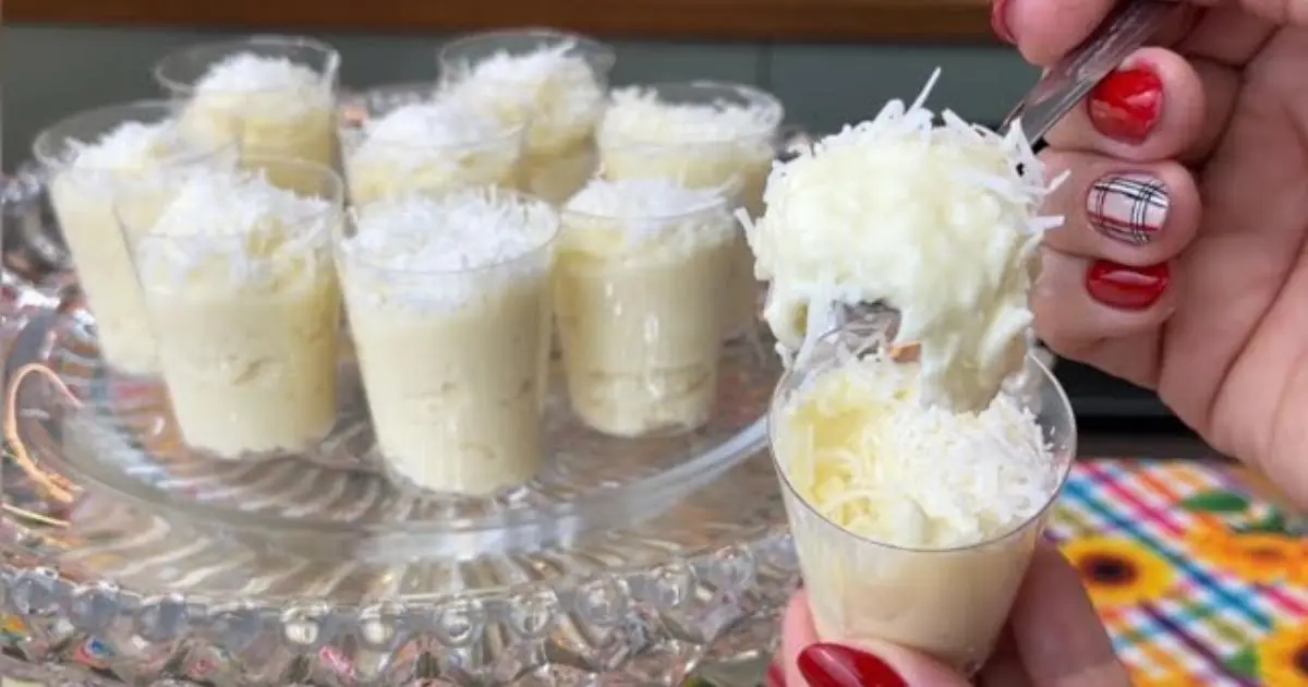 Beijinho de coco no copinho sem fogo e sem leite condensado....