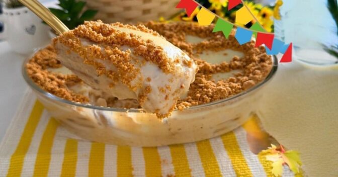Sobremesas: Receita de Pavê de Paçoquinha