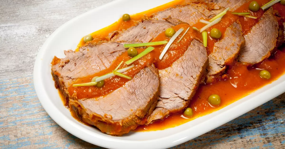 Carnes: Carne assada na panela de pressão