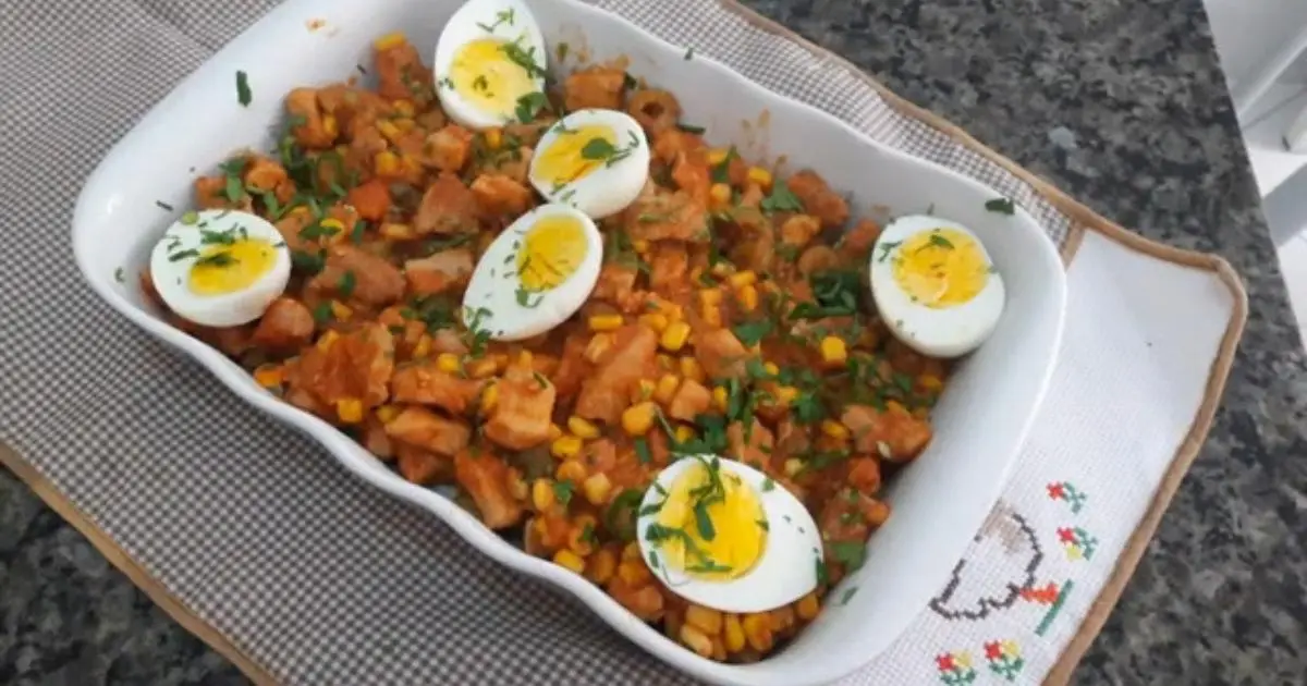Receita de Lombo com Milho prática e saborosa para um almoço especial....