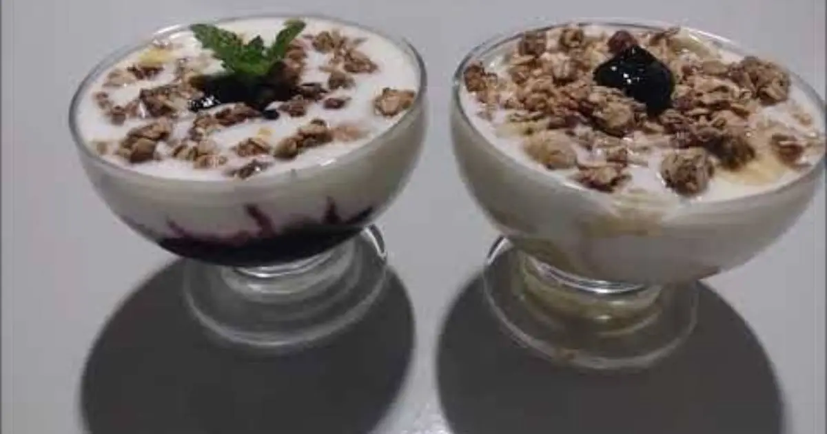 Iogurte Caseiro Cremoso com Dois Ingredientes é fácil de fazer, econômico e perfeito para uma...