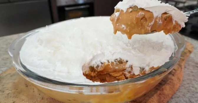 Sobremesas: Pavê de Abacaxi com Doce de Leite