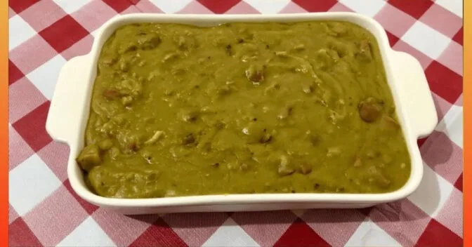 Sopa: Sopa de Ervilha com Calabresa e Bacon