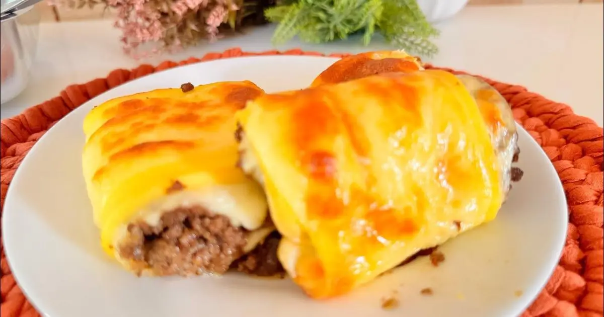 Receita rápida de lanche sem glúten com ovos e polvilho, ideal pro café....