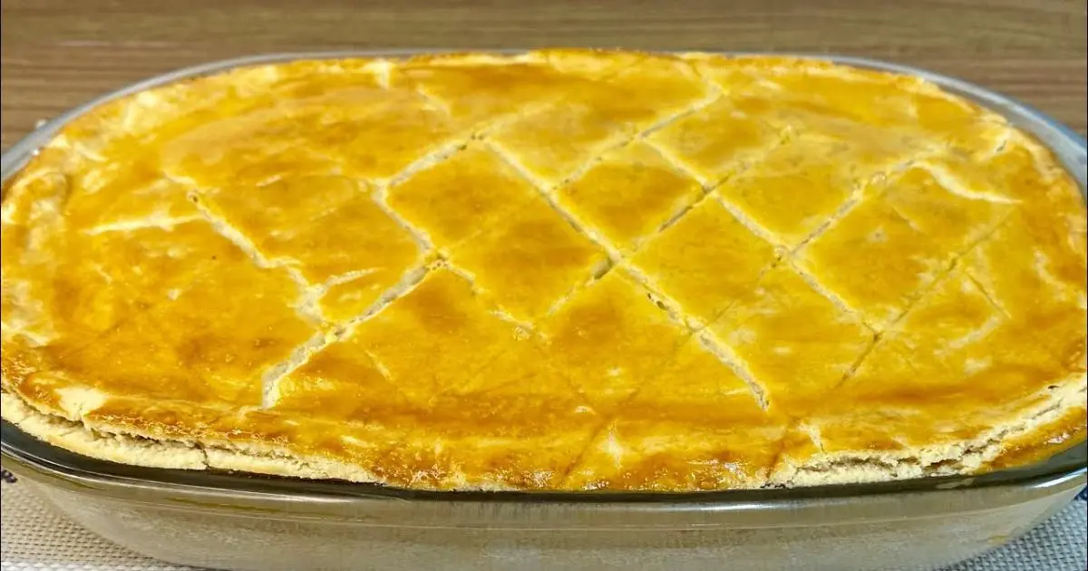 Empadão de palmito com massa que derrete na boca!...