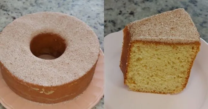Bolos: Esse Bolo de Iogurte com Açúcar e Canela Vai Te Surpreender