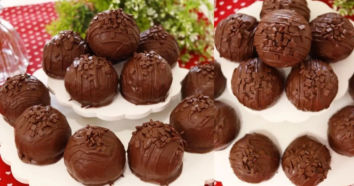 Receita fácil de bombom brigadeiro crocante para vender ou presentear....