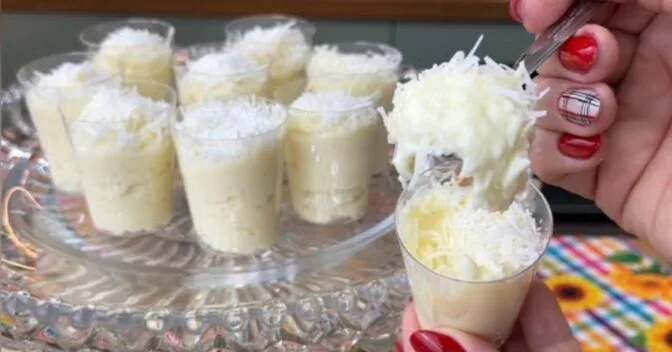 Sobremesas: esse beijinho de coco cremoso é feito sem leite condensado e sem fogo